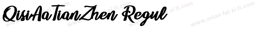 QisiAaTianZhen Regul字体转换